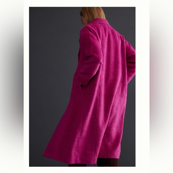 ANTHROPOLOGIE NWT GREYLIN BYRCE BRUSHED OVERSIZED COAT 💜 - Picture 6 of 8